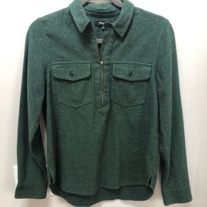 Madewell quarter zip with collar